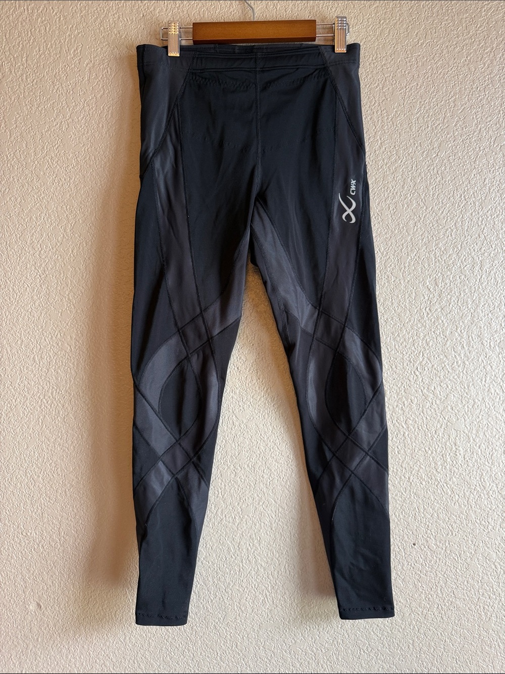 CW-X Black and Gray Performance Compression Leggings
